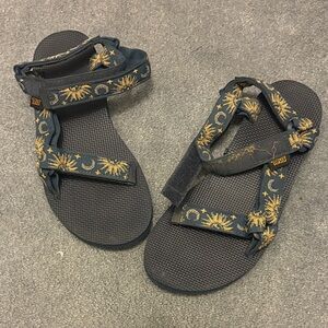 Teva Women's Sandals in Navy and Gold
